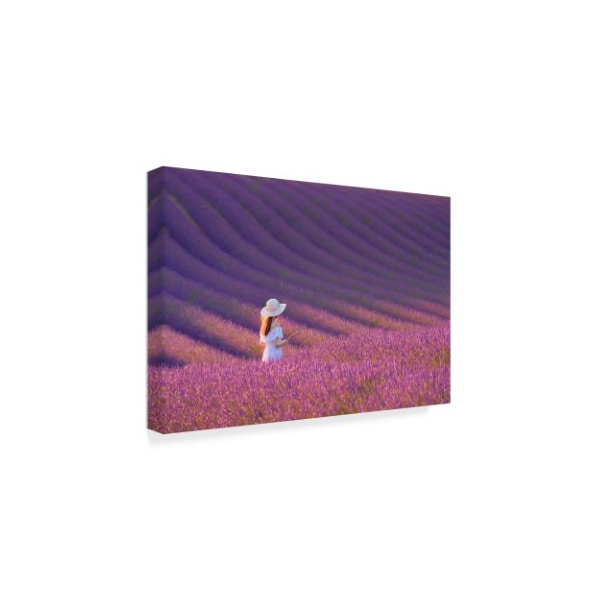 Cora Niele 'Girl In Lavender Field' Canvas Art,30x47